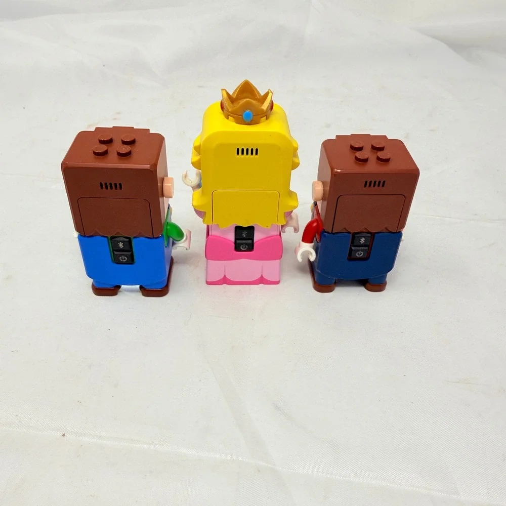 LEGO Super Mario Luigi Princess Peach Interactive Figures Bluetooth Lot 3 *read*